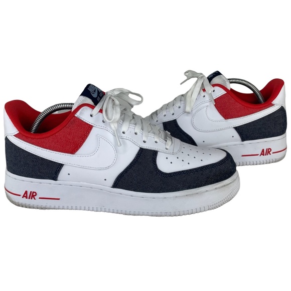 Nike Air Force 1 '07 LX USA Denim Sz 9.5 - Picture 8 of 14